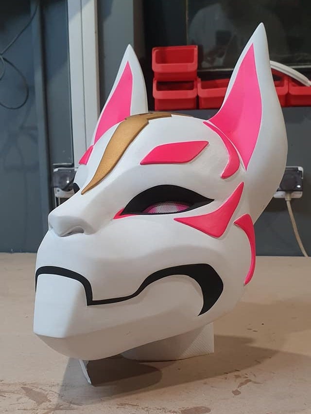 Kitsune Full Face Mask | Etsy
