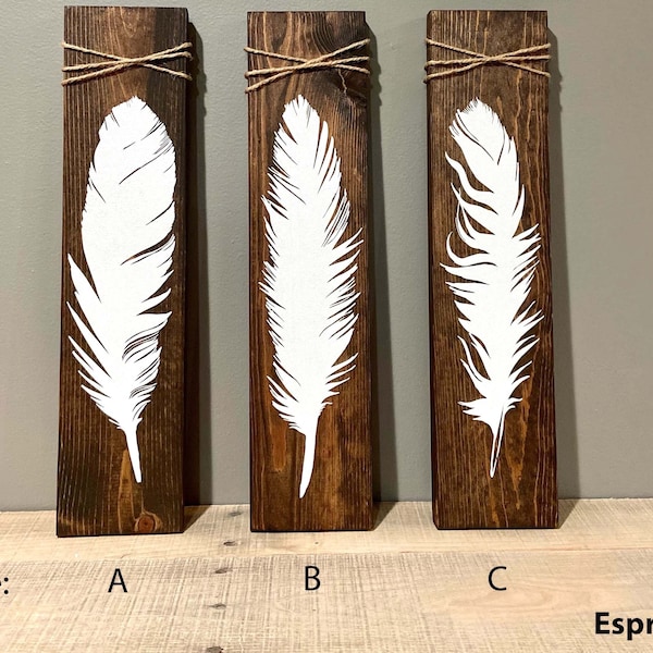 Feather Wood Sign