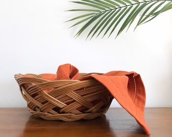 Rattan Planter Boho Planter Wicker Basket Fruit Basket Bohemian Planter Wicker Planter Rattan Basket Cottagecore Planter Catchall Planter