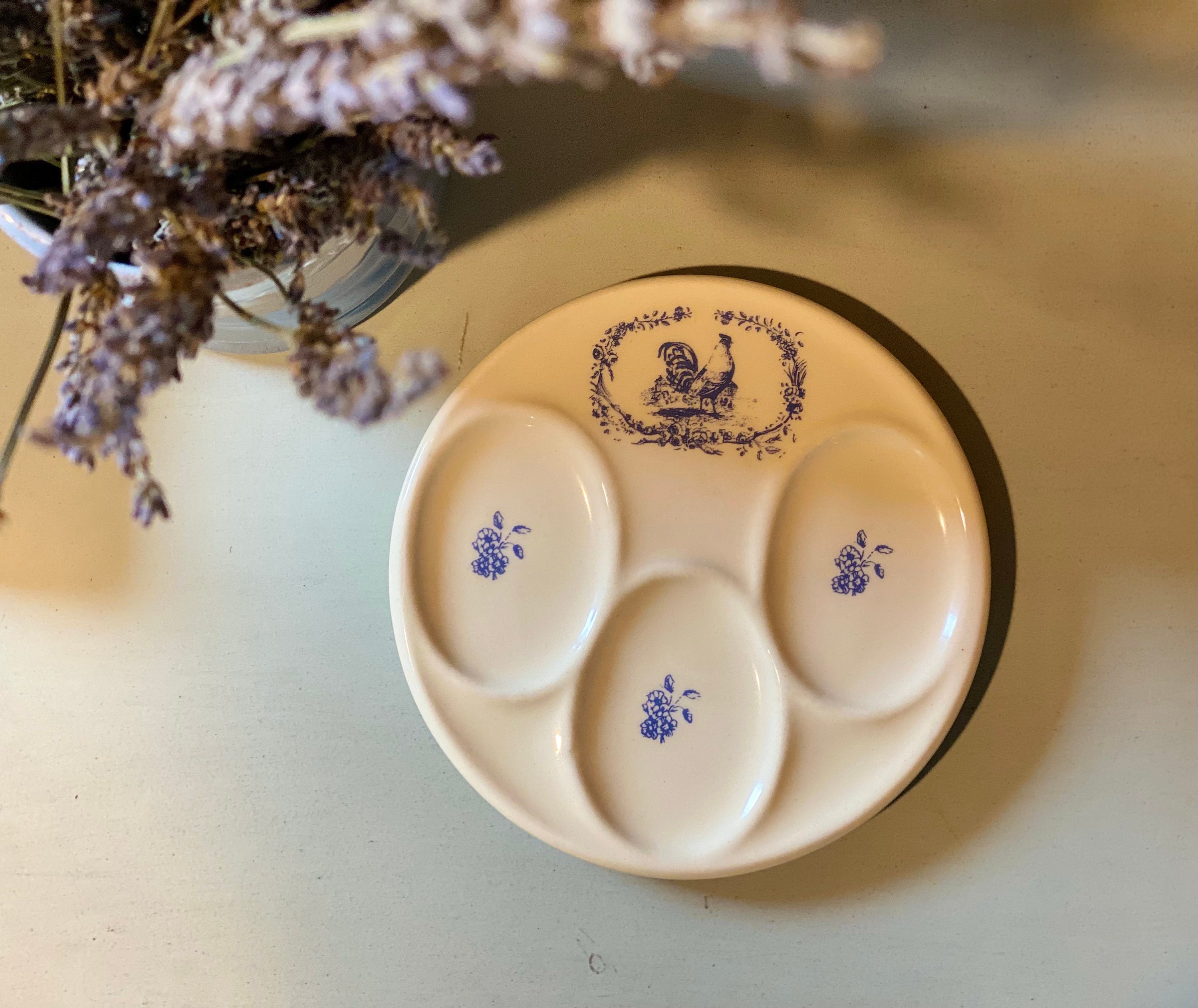 Vintage egg plate Etsy