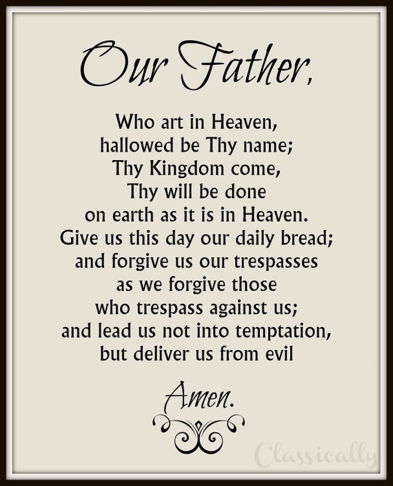 Our father prayer