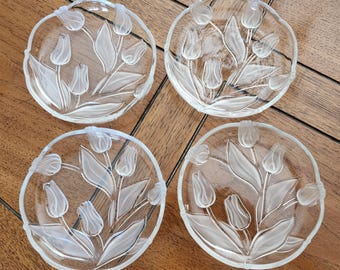 Mikasa Nadine Tulip Shallow 7" Dish Bowl Set of 4