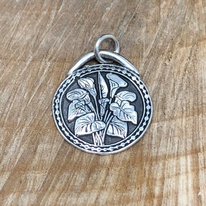 Fine Silver Floral Pendant Necklace