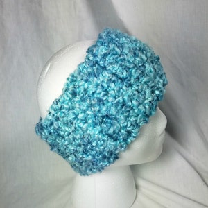 Crochet Ear Warmer, Crochet Headband, Adult, Teen Headband, Ombre Ear Warmer, Chunky Soft Ear Warmer image 1