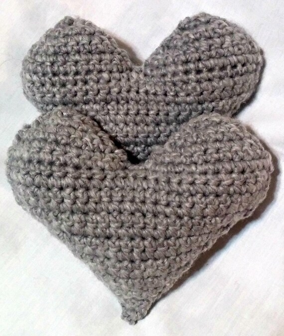 Crochet Heart Pillow Crochet Mini Heart Heart Shaped Hexagon Pillow Crochet