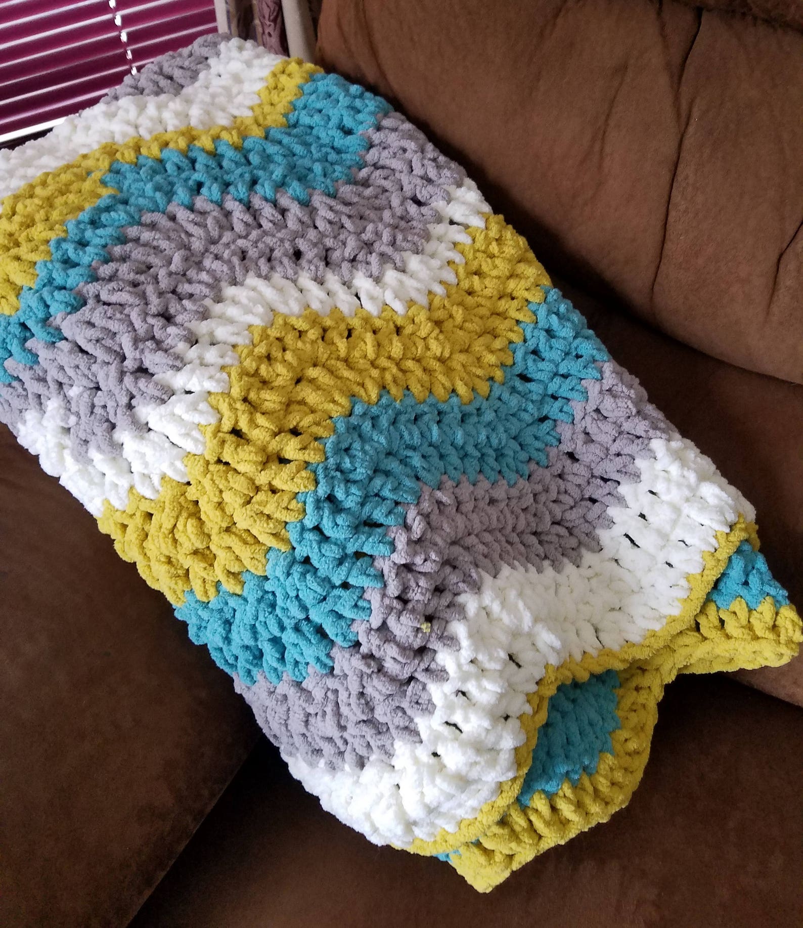 Crochet Throw Blanket Decorative Throw Lapghan Chunky Soft Etsy