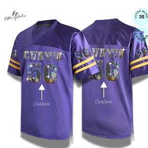 Custom Bling Football Jersey, Bling Jersey, personalized sequins name and number logo, unisex fan shirt, game concert jersey, Team Uniform,
