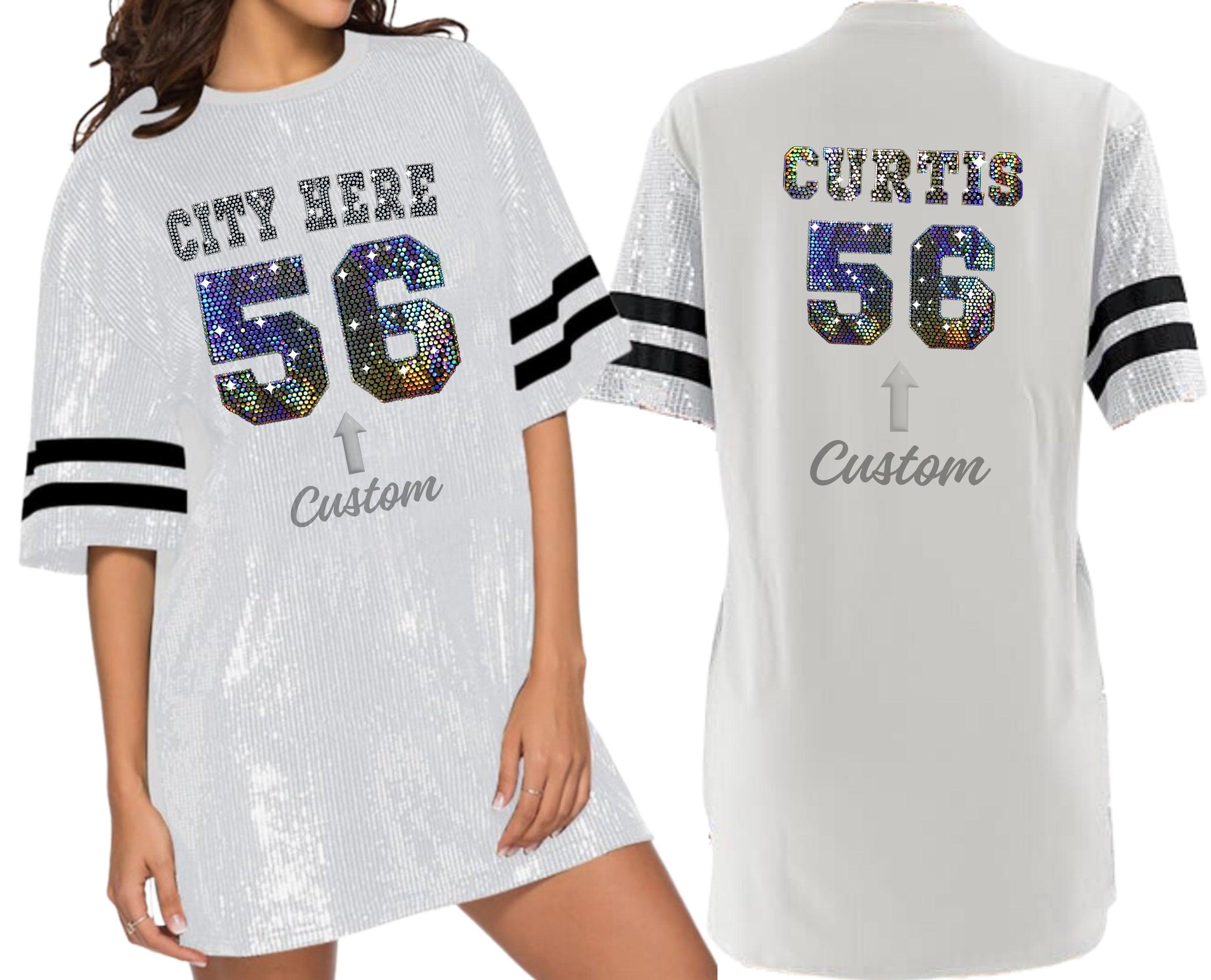Los Angeles Sequin Tunic Bling Dress Long Shirt for Women and