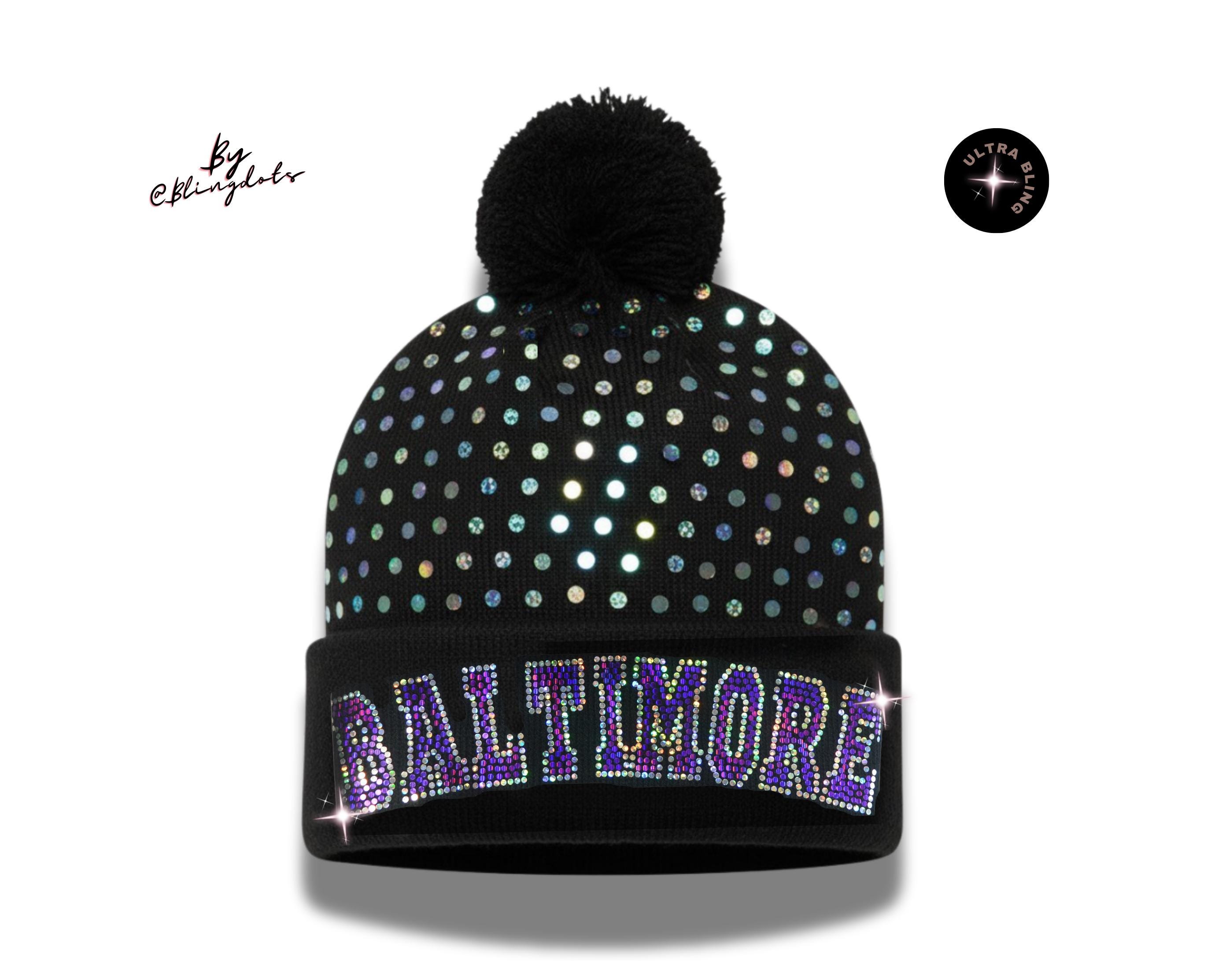 Baltimore Bling Beanie: Shine With Ultra-bling Glitter Sequins and