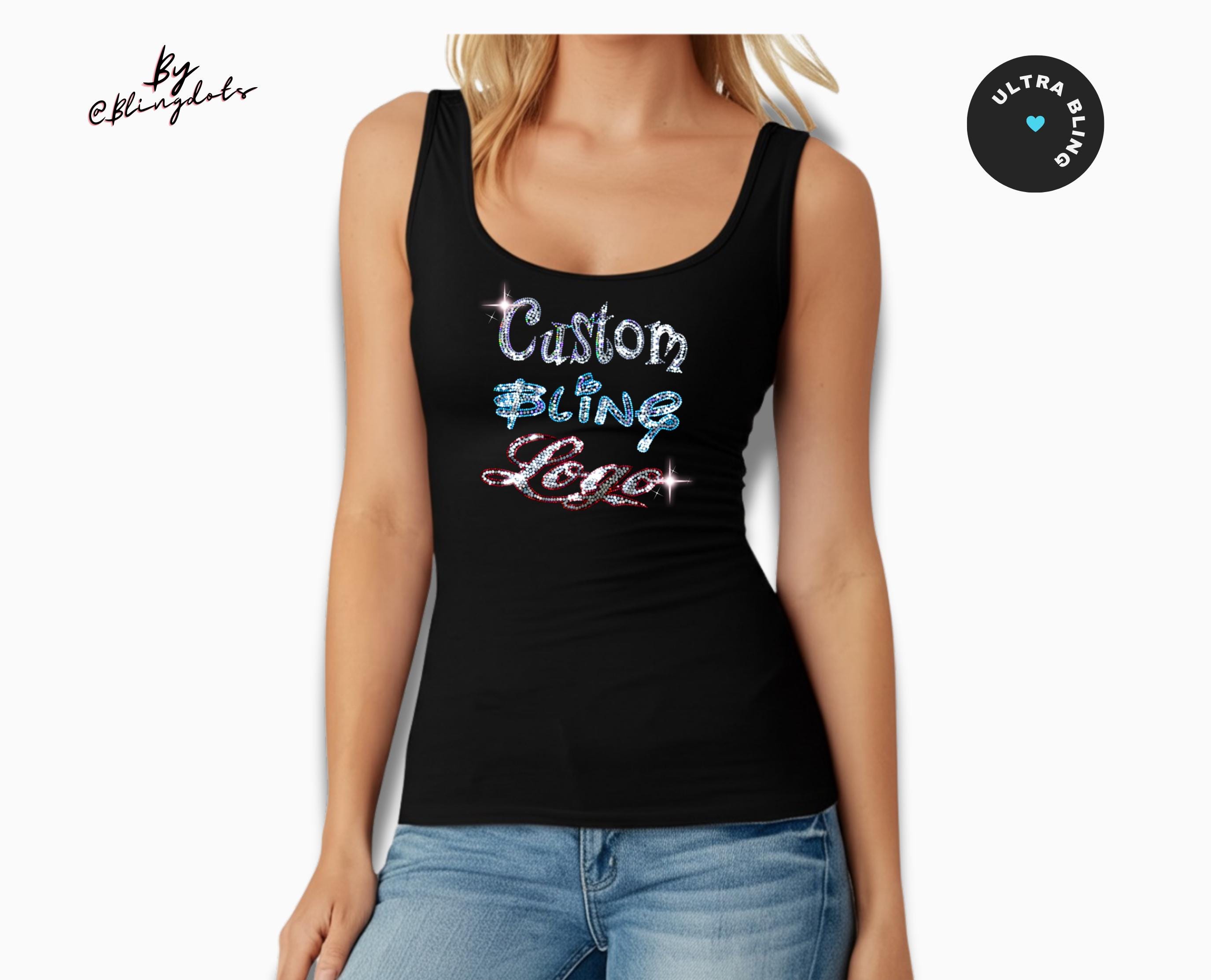Rhinestone Tank Top - Etsy