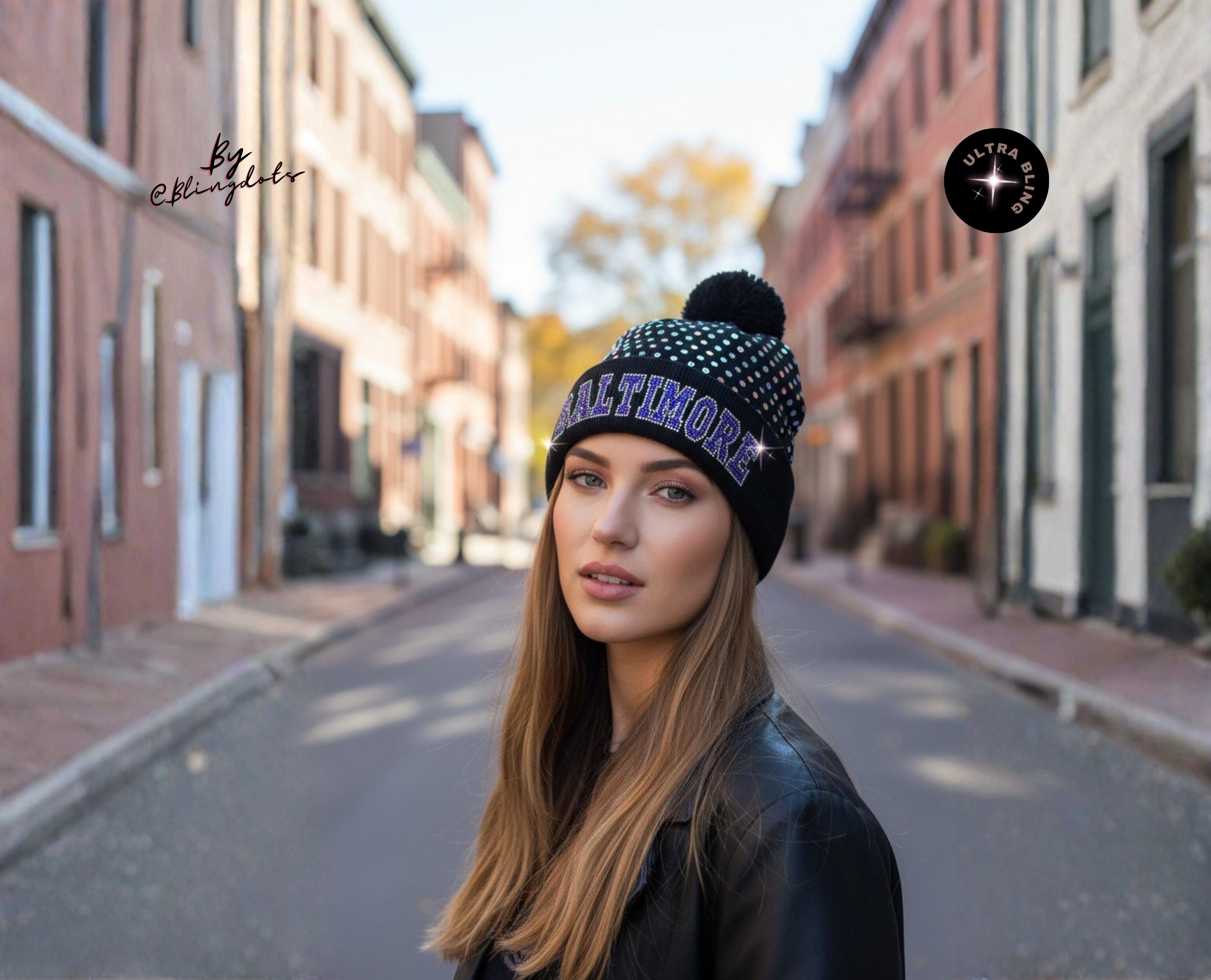 Baltimore Bling Beanie: Shine With Ultra-bling Glitter Sequins and