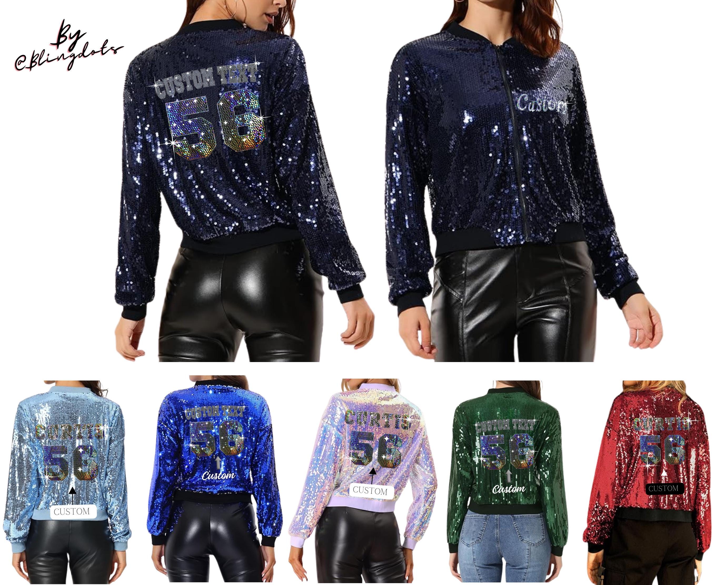Bling bomber jacket hotsell