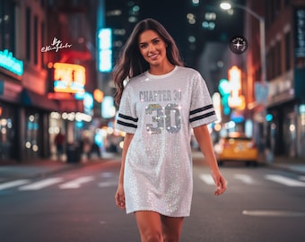 2 piece jersey dress CHICAGO BULLS Top and Skirt. Reworked Basketball Into Shirt and Skirt Set baddie
