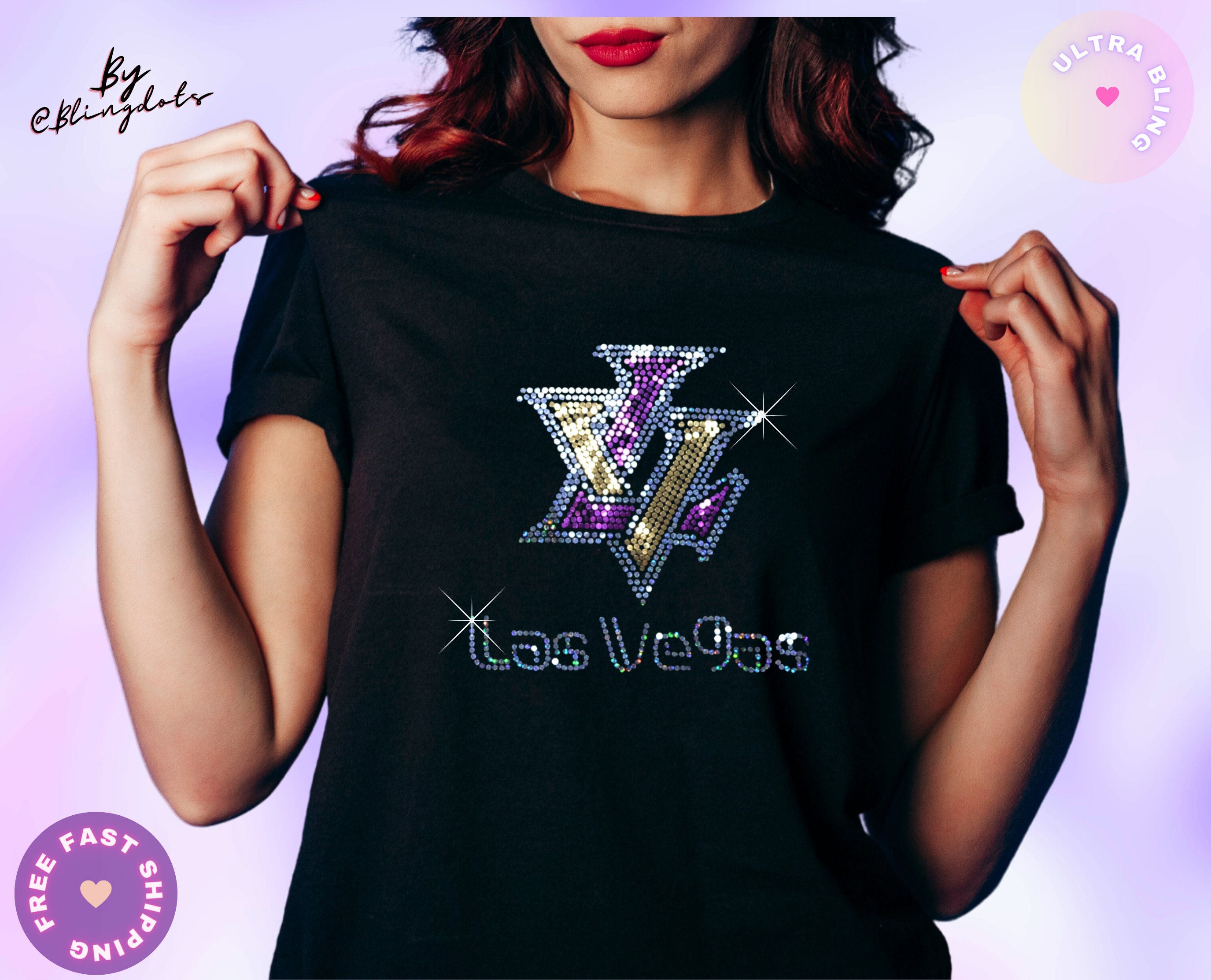 Las Vegas Bling Shirt Women's Vegas Sequins Shirt 