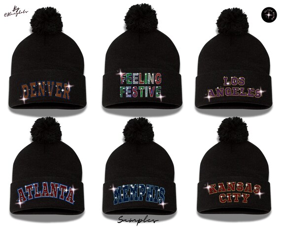 Custom Sparkling Beanie - Personalized Knit Winter Hat With  display picture 2