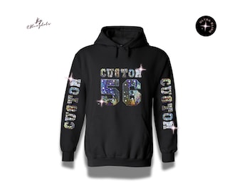 Custom Bling Sweatshirt Hoodie Sequins Glitter Sparkly