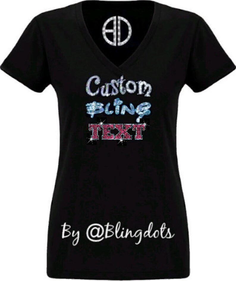 personalized bling t shirts