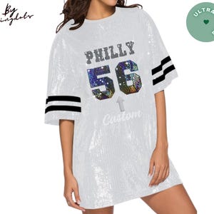 Sequin Jersey Dress Philadelphia Eagles - Etsy