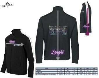 Custom Bling Jacket for Competition Cheer, Dance, Gymnastics