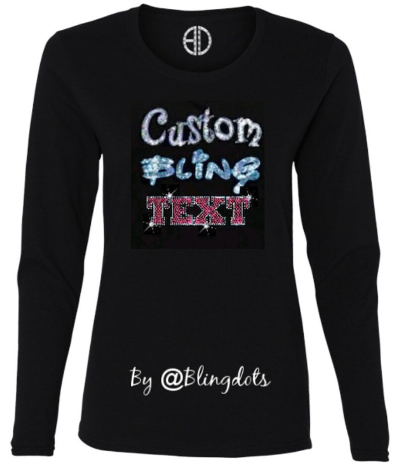 personalized bling t shirts