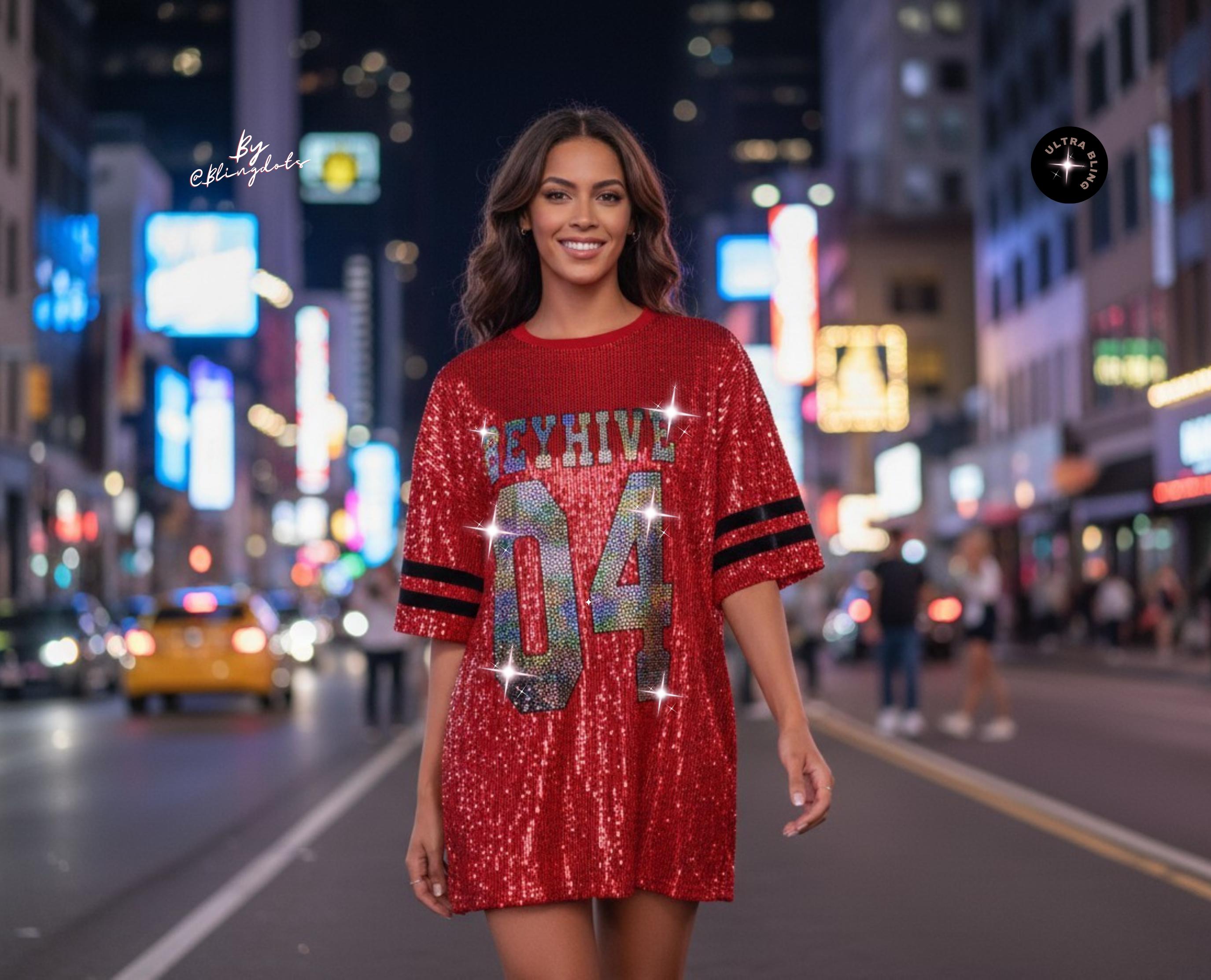 bling shirt dress IN MY ELEMENT RHINESTONE TEE SHIRT MINI DRESS
