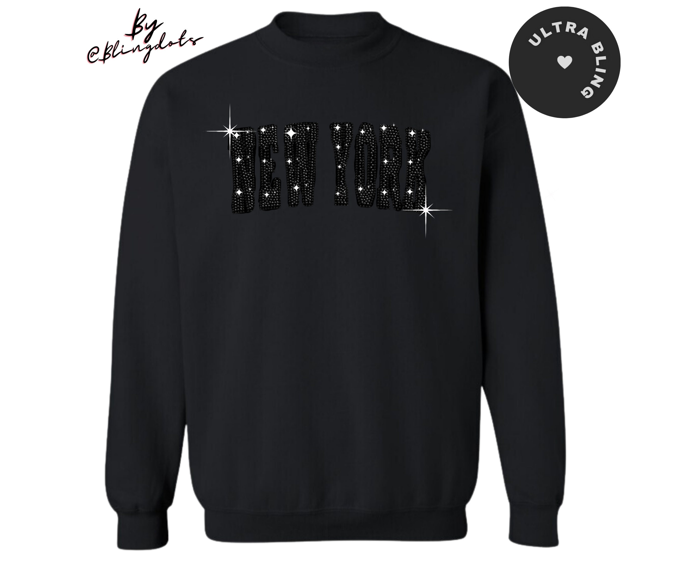 [STONE ]★Crewneck Sweatshirt with Ribbing★Black STONE ISLAND - Men Crew Neck Sweatshirt – Atelier New York