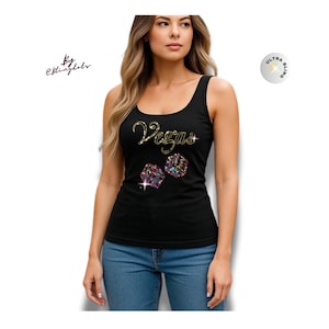 Camiseta con brillos de Las Vegas - Camiseta con brillos para viajes de chicas - Camiseta personalizada con brillos para viajes a Las Vegas - Camiseta con brillos para escapadas de chicas, remera con brillos - Camiseta Viva Las Vegas