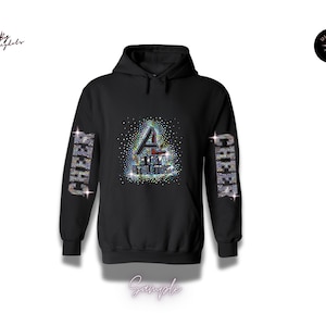 Custom Bling Business Logo Hoodie Personalized Sequins Sweatshirt