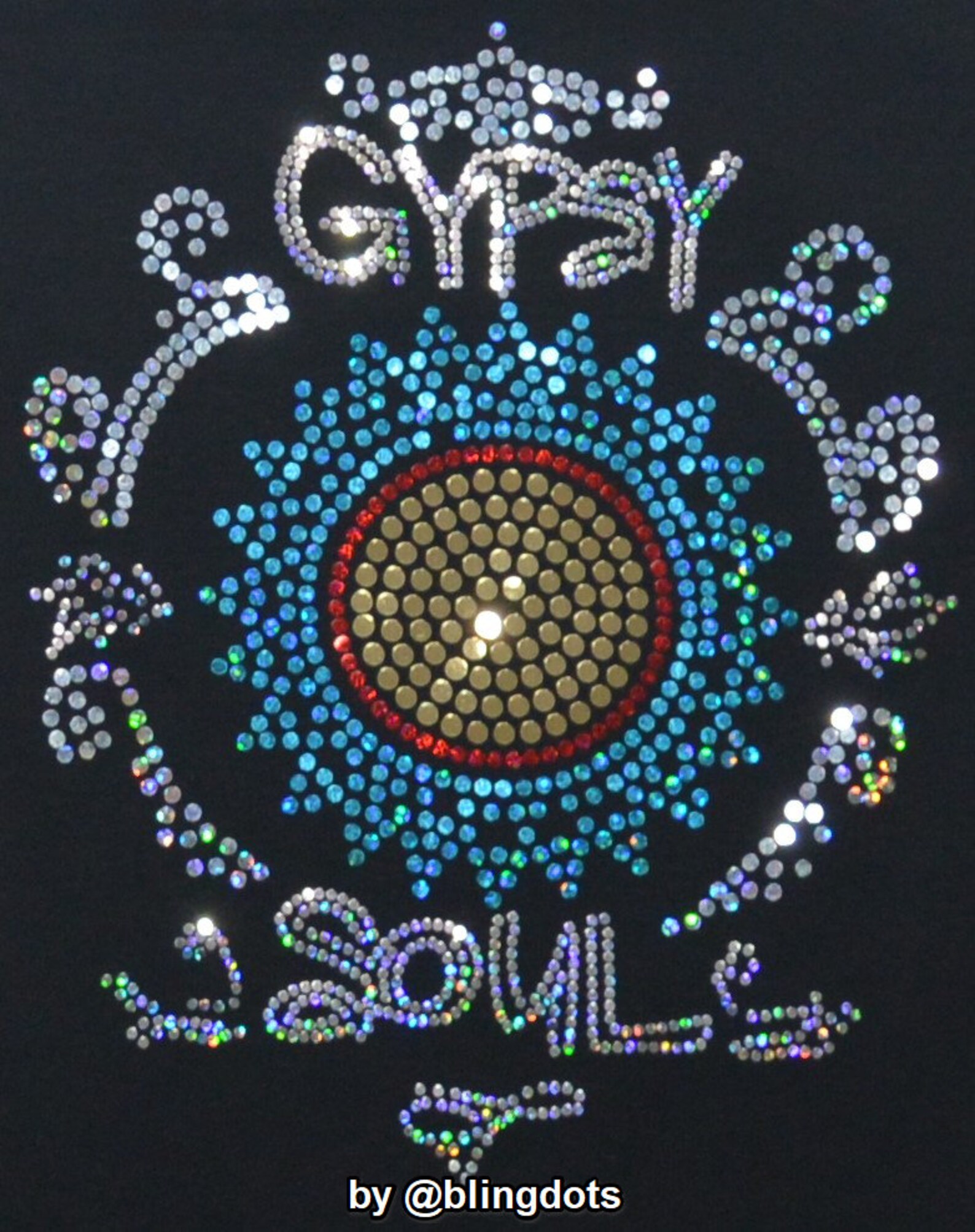 Custom Bling Iron on Transfer Personalized Sequins Hot Fix Etsy