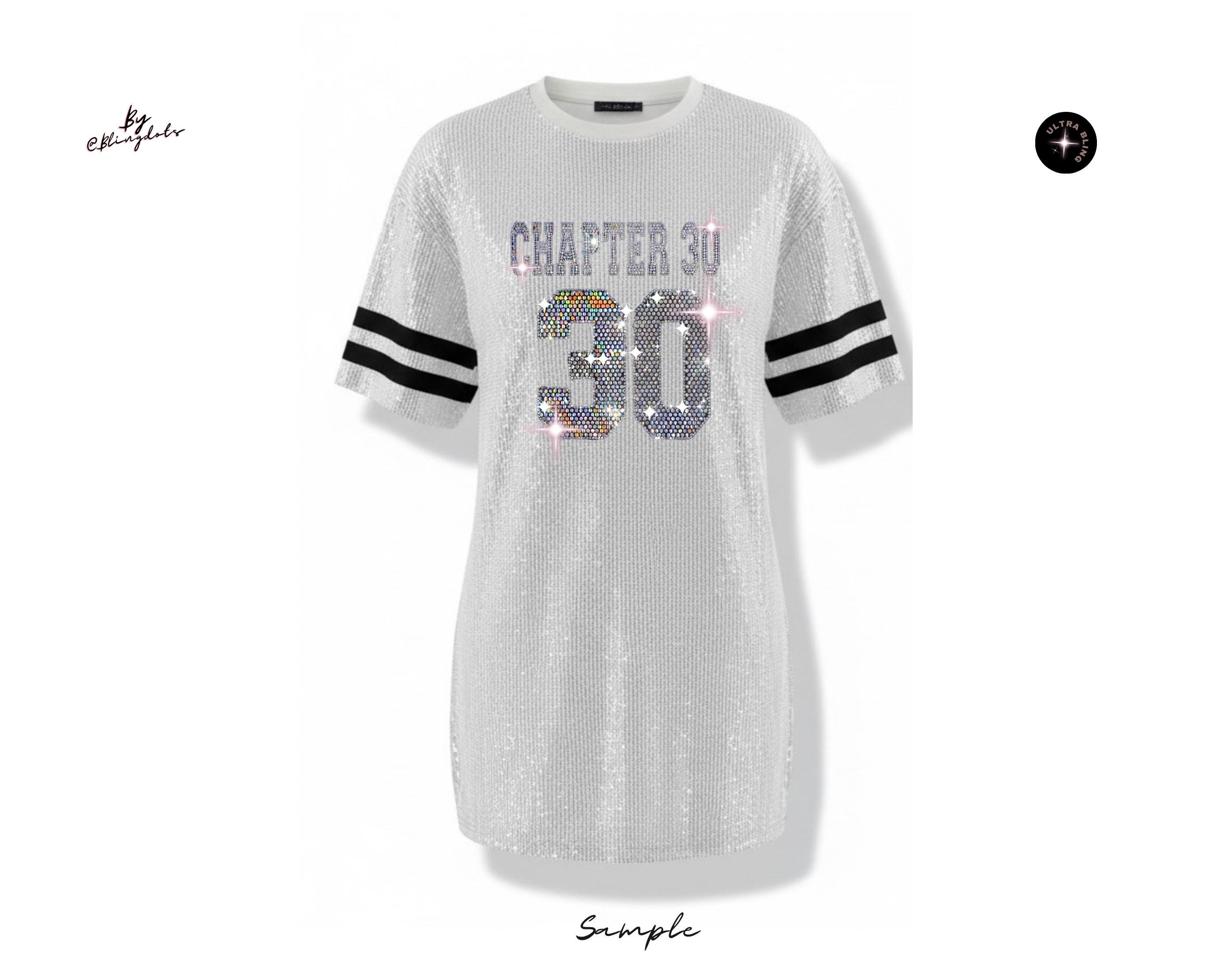 glitter t shirt dress Customized Sequin Tunic Jersey Bespoke Name Number Special Event Outfit Radiant Party Dress Oversized Glam Night Out Celebration Taylor swift