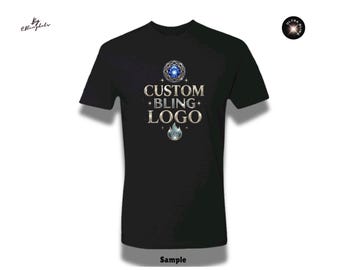 Camiseta en lentejuelas Bling Bling personalizada