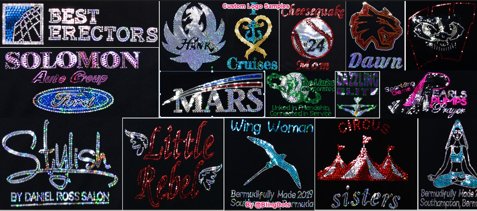 Custom Bling Iron on Transfer Personalized Sequins Hot Fix Etsy