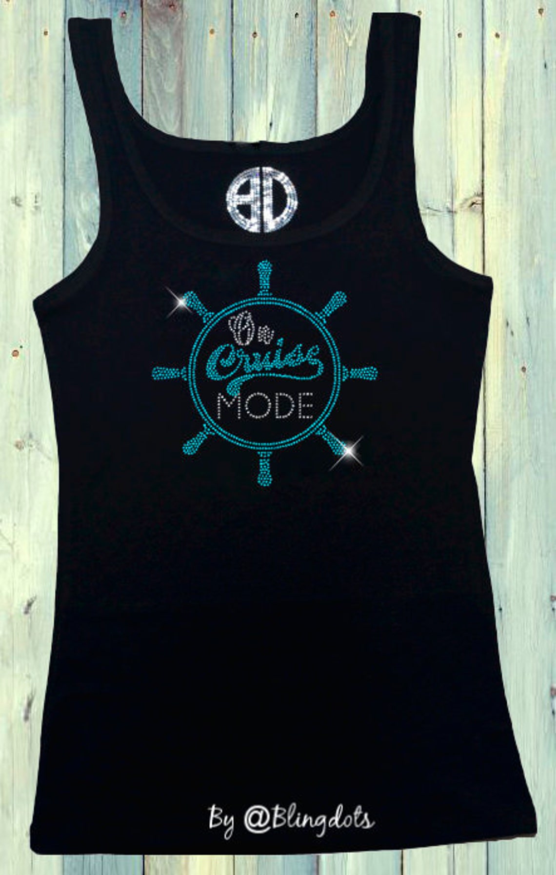 On Cruise mode Bling shirt V Neck Sequins Logo Glitter No | Etsy