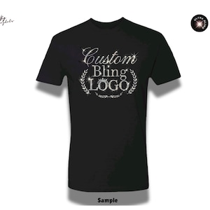 Camiseta en lentejuelas Bling Bling personalizada