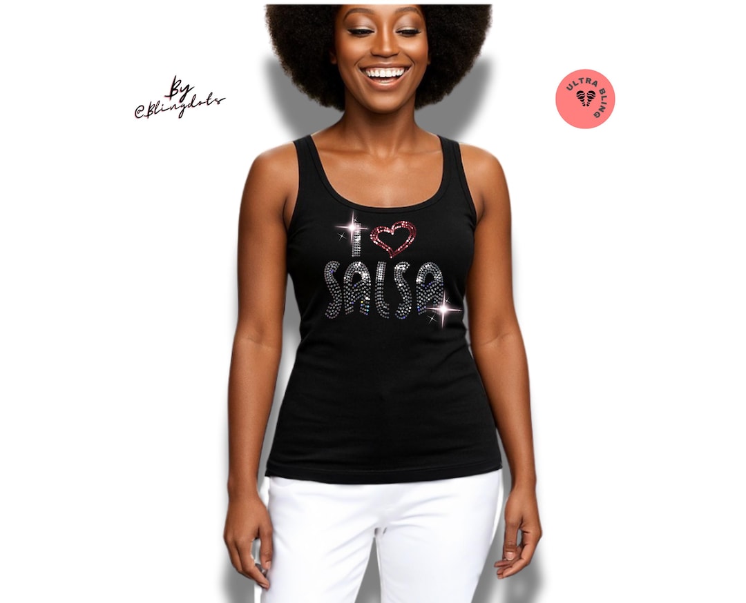 Camiseta con lentejuelas brillantes y brillo de salsa, sin