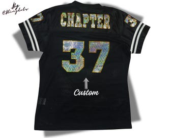 Custom Bling Football Jersey, Bling Jersey, Personalized