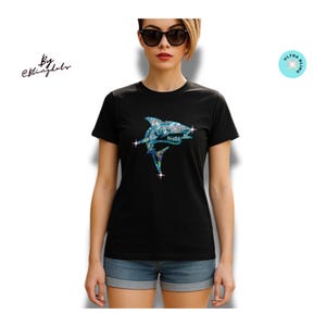 Shark Shirt, Bling shirt, Sea lover shirt, Mommy shark, shark vacations shirts, birthday shark tee, Cruise shirt, sea life lovers shirt