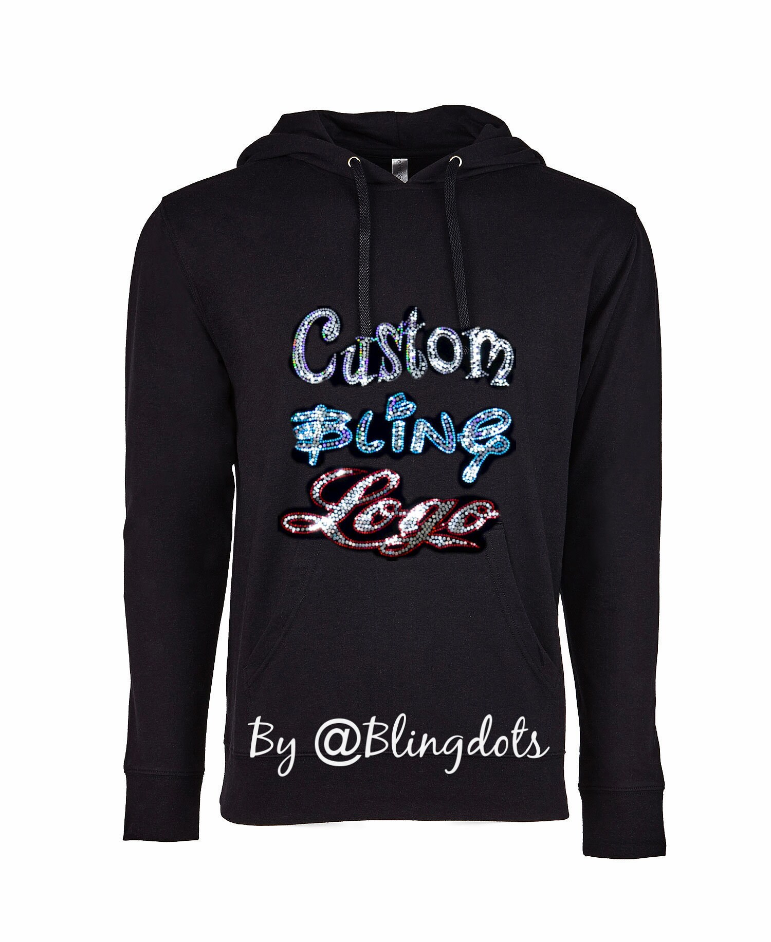 Custom Bling Sweatshirt Hoodie Sequins 