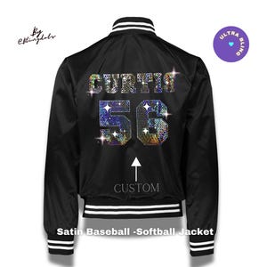 Satin Zip up Jacket - Etsy