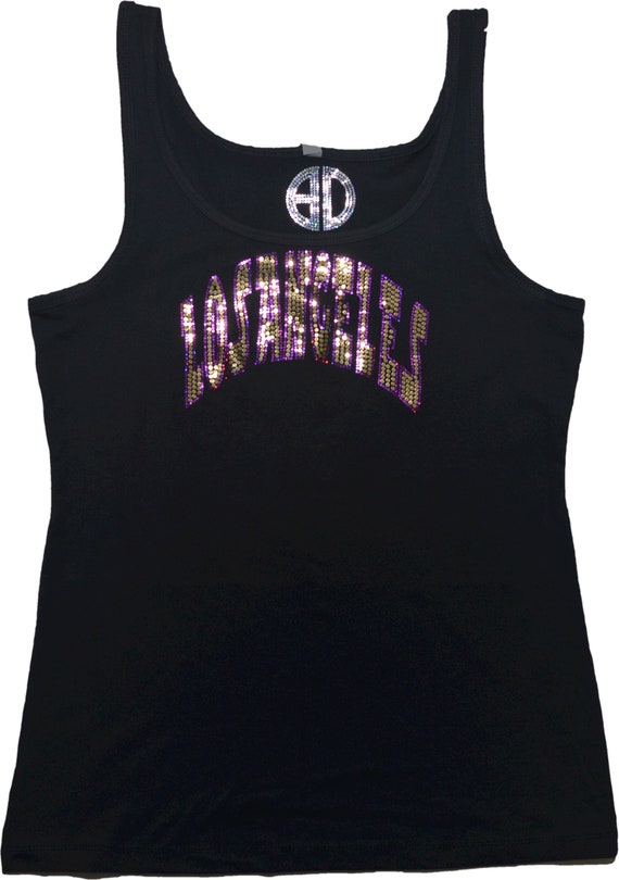 New Orleans Nola Bling Shirt Sequins Glitter no rhinestones Tank Top
