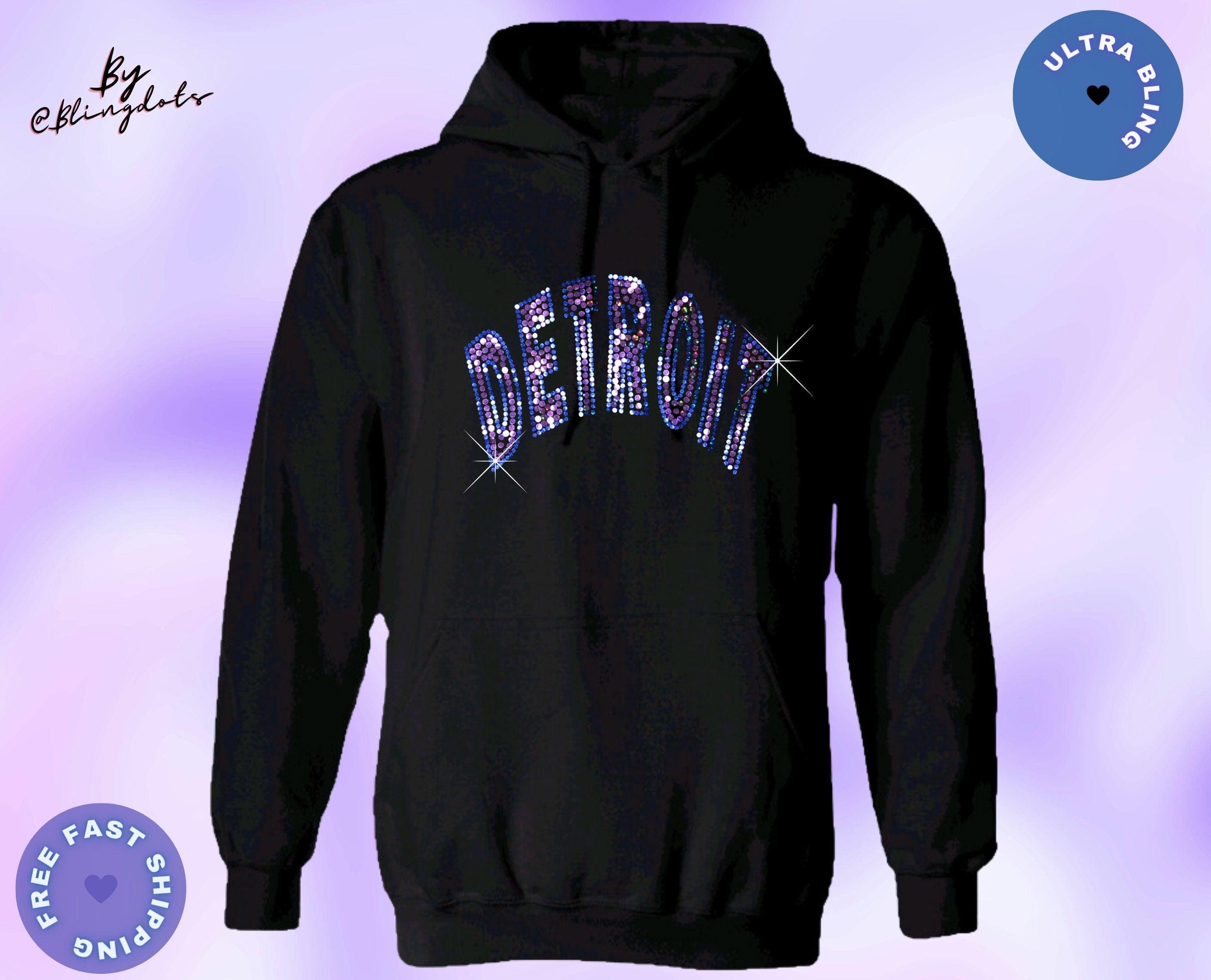 Custom Bling Hoodie Personalized City, Team, or State
