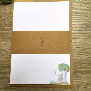 Juego de cartas con temática de pesca de osos, papel y sobres para escribir cartas, papel de escribir, juego de escritura personalizado, juego de papel de escribir