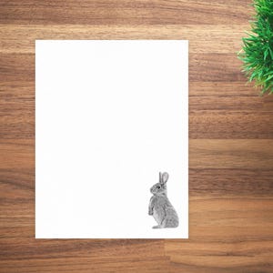 Juego de escritura de cartas de conejo, papel y sobres para escribir cartas, papel de escritura, juego de escritura personalizado, juego de papel de escritura