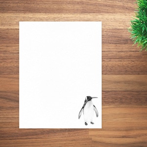 Juego de escritura de cartas de pingüino, papel y sobres para escribir cartas, papel de escribir, juego de escritura personalizado, juego de papel de escribir