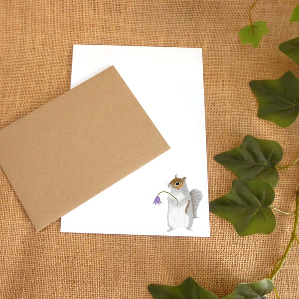 Squirrel Letter Writing Set  letter writing paper and envelopes writing paper gift set writing set, writing paper set personalised paper