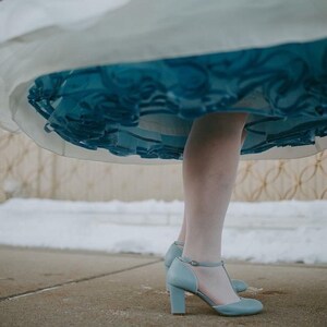 Blue Petticoat | something blue wedding dress accessories for alternative bride, rockabilly petticoat for retro 1950s short wedding dress
