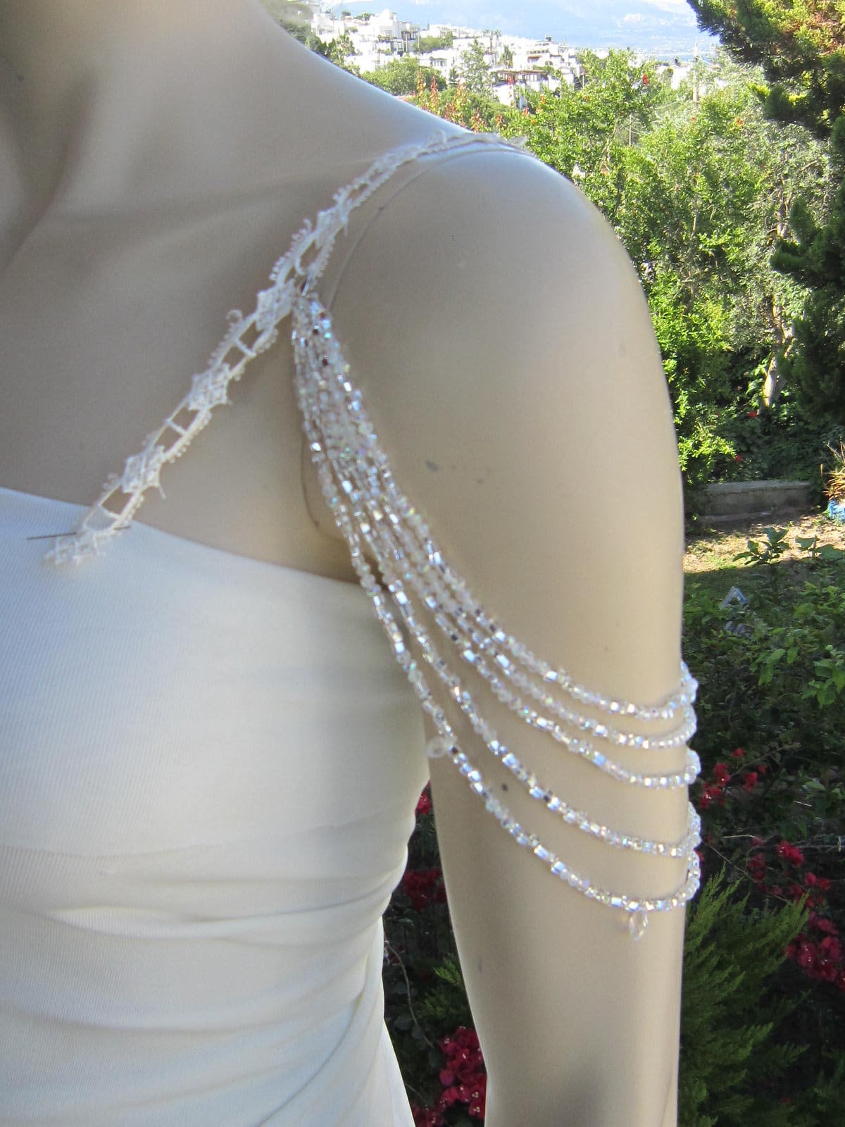 Wedding Detachable Strap Crystal Bridal Strap shoulder Bead Wedding Dress Straps Beaded Cap Sleeves Bridal Straps Shoulder Epaulettes Etsy Canada