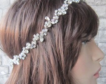 Crystal  and Rhinestones Wedding Headpiece/ Bridal Hair piece, Wedding Headband, Bridal headband, Bride , Wedding accesspries