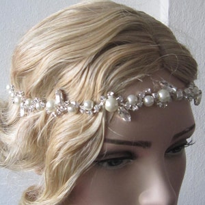 Pearl Rhinestone Wedding Headband: Bridal Hairband