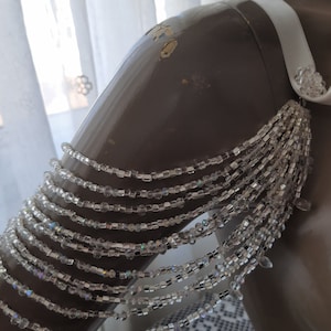 Beaded Crystal Bridal Shoulder Jewelry: Detachable Wedding Dress Straps